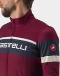 CASTELLI maillot de invierno de manga larga - PASSISTA - granate