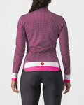 CASTELLI maillot de invierno de manga larga - VOLARE LADY WINTER - blanco/ciclamen