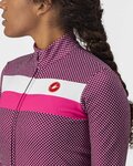 CASTELLI maillot de invierno de manga larga - VOLARE LADY WINTER - blanco/ciclamen