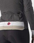 CASTELLI maillot de invierno de manga larga - VOLARE LADY WINTER - blanco/negro
