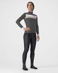 CASTELLI maillot de invierno de manga larga - VOLARE LADY WINTER - blanco/negro