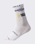 CASTELLI calcetines clásicos - SOUDAL QUICK-STEP 24 - blanco