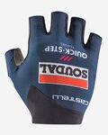 CASTELLI guantes de dedos cortos - SOUDAL QUICK-STEP 24 - azul