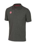 CASTELLI Camiseta de manga corta - RACE DAY POLO - gris