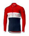 CASTELLI maillot de verano de manga larga - PROLOGO VI SUMMER - azul/rojo/beige