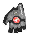 CASTELLI guantes de dedos cortos - ROSSO CORSA ESPRESSO - negro