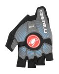 CASTELLI guantes de dedos cortos - ROSSO CORSA ESPRESSO - gris/negro