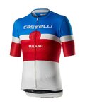 CASTELLI jersey de manga corta - MILANO - blanco/azul/rojo