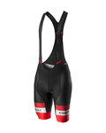 CASTELLI pantalones cortos de tirantes - COMPETIZIONE - rojo/negro