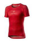 CASTELLI Camiseta de manga corta - PRO MESH - rojo