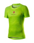 CASTELLI Camiseta de manga corta - PRO MESH - amarillo