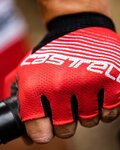 CASTELLI guantes de dedos cortos - COMPETIZIONE - rojo