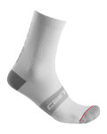 CASTELLI calcetines clásicos - SUPERLEGGERA 12 - blanco/gris