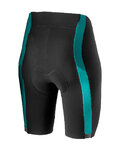 CASTELLI pantalones cortos sin tirantes - VELOCISSIMA 2 LADY - turquesa/negro