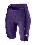 CASTELLI pantalones cortos sin tirantes - VELOCISSIMA 2 LADY - púrpura