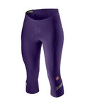 CASTELLI Pantalón 3/4 sin tirantes - VELOCISSIMA 2 LADY - púrpura