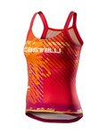 CASTELLI camiseta sin mangas - UPF0 LADY - multicolor/naranja
