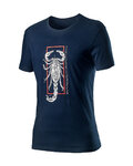 CASTELLI Camiseta de manga corta - LOGO - azul