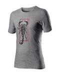 CASTELLI Camiseta de manga corta - LOGO - gris