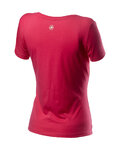 CASTELLI Camiseta de manga corta - LOGO W LADY - rosa
