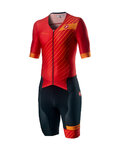 CASTELLI monos - FREE SANREMO 2 - rojo/negro