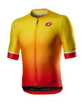 CASTELLI maillot corto y pantalón corto - AERO RACE II - negro/amarillo/rojo