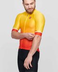 CASTELLI jersey de manga corta - AERO RACE 6.0 - rojo/amarillo