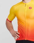 CASTELLI jersey de manga corta - AERO RACE 6.0 - rojo/amarillo