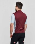 CASTELLI jersey de manga corta - ENTRATA V - granate/azul claro