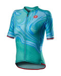 CASTELLI jersey de manga corta - CLIMBER'S 2.0 LADY - turquesa/azul