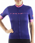 CASTELLI jersey de manga corta - GRADIENT LADY - rosa/púrpura