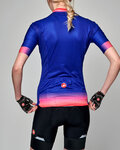 CASTELLI jersey de manga corta - GRADIENT LADY - rosa/púrpura