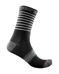 CASTELLI calcetines clásicos - SUPERLEGGERA 12 LADY - blanco/negro/gris