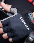 CASTELLI guantes de dedos cortos - ENTRATA V - negro
