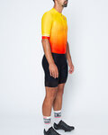 CASTELLI maillot corto y pantalón corto - AERO RACE II - negro/amarillo/rojo