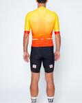 CASTELLI maillot corto y pantalón corto - AERO RACE II - negro/amarillo/rojo