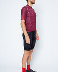 CASTELLI maillot corto y pantalón corto - AVANTI - granate/negro