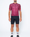 CASTELLI maillot corto y pantalón corto - AVANTI II - granate/negro