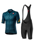 CASTELLI maillot corto y pantalón corto - AVANTI II - azul/negro
