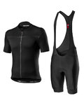 CASTELLI maillot corto y pantalón corto - CLASSIFICA II - negro