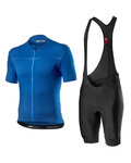 CASTELLI maillot corto y pantalón corto - CLASSIFICA II - azul/negro