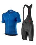 CASTELLI maillot corto y pantalón corto - CLASSIFICA - gris/azul