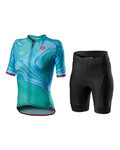 CASTELLI maillot corto y pantalón corto - CLIMBER'S 2.0 - negro/azul
