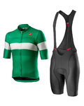 CASTELLI maillot corto y pantalón corto - LA MITICA - verde/negro