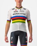 CASTELLI jersey de manga corta - QUICK-STEP 2022 COMPETIZIONE - arcoíris/blanco