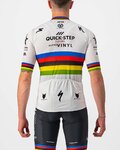 CASTELLI jersey de manga corta - QUICK-STEP 2022 COMPETIZIONE - arcoíris/blanco