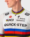 CASTELLI jersey de manga corta - QUICK-STEP 2022 COMPETIZIONE - arcoíris/blanco