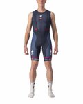CASTELLI pantalones cortos de tirantes - QUICK-STEP 2022 - azul