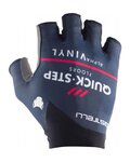 CASTELLI guantes de dedos cortos - QUICK-STEP 2022 - azul