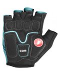 CASTELLI guantes de dedos cortos - DOLCISSIMA 2  LADY - negro/azul claro